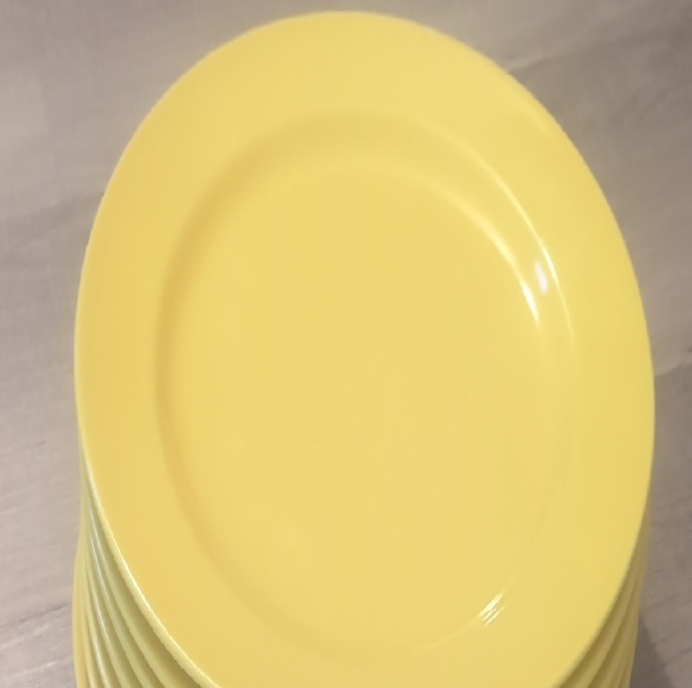 Yellow Dinner Plate Set